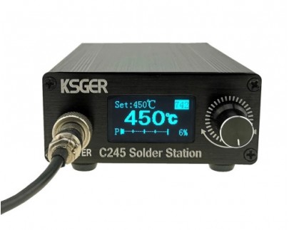 KSGER OLED Паяльная станция на русском языке на жалах JBC C245 тонкая передняя панель